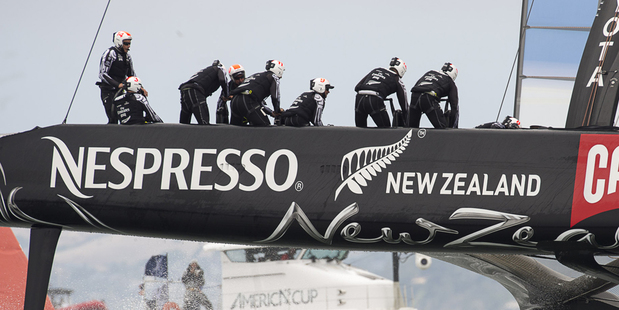 Team New Zealand raced alone for the third time. Photo / Chris Cameron/ETNZ