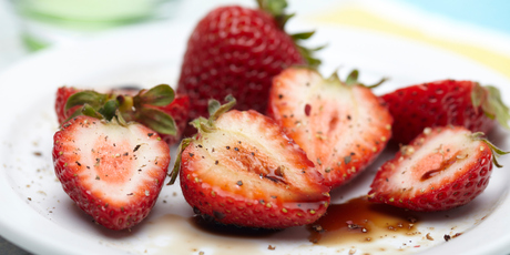 Strawberries with vinegar? Make your own fruit-flavoured vinegar at home. Photo / Thinkstock