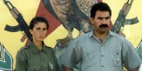 An undated picture shows slain Sakine Cansiz (L) with Abdullah Ocalan in 1995. Photo / AFP