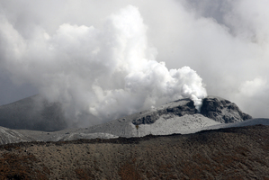 Te Maari Crater eruption on Mt Tongariro. Photo / Ben Fraser