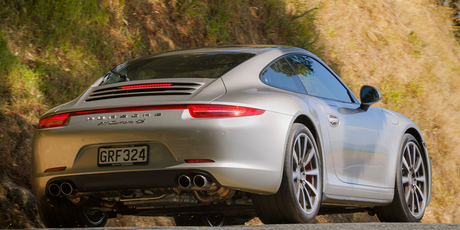 The Carrera 4S is forgiving on even our most curly roads, especially with its new ultra-wide rear end. Photo / Ted Baghurst.