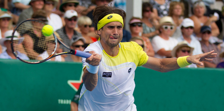 David Ferrer equalled Roy Emerson's record of four titles in Auckland with victory yesterday. Photo / NZ Herald