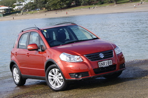 The Suzuki SX4 i-AWD is another compact four-wheel-drive vehicle that's trendy and desirable to urban types. Photo / David Linklater