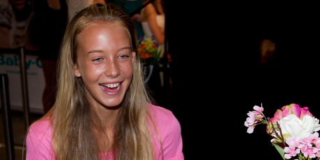 Jeanie May of Orewa is just 14 years old but she has already been singled out twice by modelling talent scouts in Auckland. Photo / Sarah Ivey
