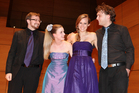 Rothko Quartet: Alex Macdonald, Olivia Francis, Emily Bouwhuis and Cameron Stuart.