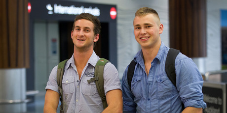 George Wilson and Jake Badrick have just returned from a month travelling South East Asia. Photo / NZ Herald
