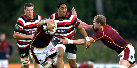 BREAKOUT SEASON: Bundee Aki announced his arrival with a stunning try for Counties Manukau against Southland. Photo / Photosport