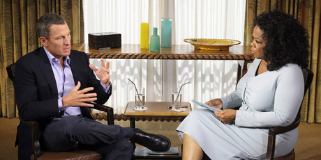 Lance Armstrong confesses to doping to Oprah Winfrey. Photo / AP