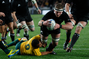 All Blacks Kieran Read in action against Australia during the 2012 Rugby Championship. Photo / Richard Robinson.