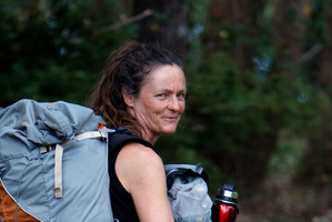 Annie Chapman, who is walking the Te Araroa Trail for better mental illness treatment. Photo / John Stone