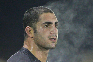 Jon Mannah watches from the bench during the 2009 round 15 NRL match between the Cronulla Sharks and the Brisbane Broncos. Photo / Getty Images