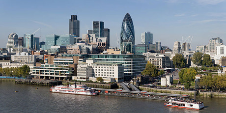 The City of London is known as the heart of the UK's financial services sector. Photo / Wiki Commons
