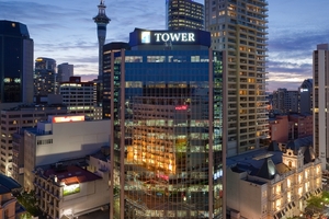 An artist's impression (below) of the refurbished Tower Centre that will have
flagship stores of Prada and Christian Dior at street level.