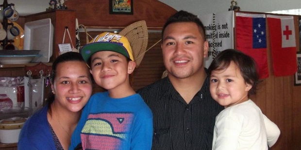 Friends say Willie Halaifonua (second from right) is a very humble man and devoted to his wife, Turea, and their two children Julius and Leila.