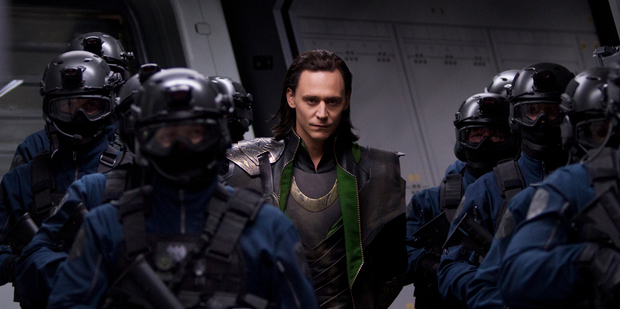Loki, played by Tom Hiddleston, in the Avengers.