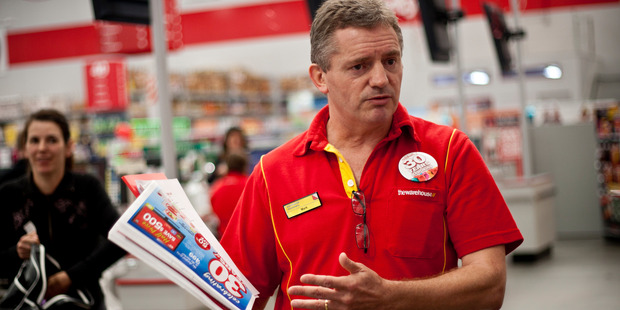 The Warehouse chief executive Mark Powell. The company is trying to increase worker pay rates and training, in an attempt to make a retail career more attractive. Photo Dean Purcell