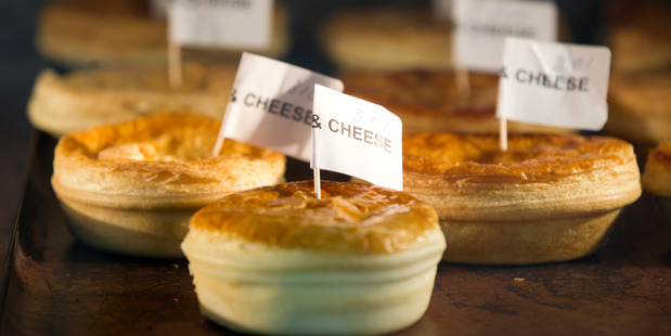 Mince and cheese pies at the judging of the New Zealand Bakels Supreme Pie Awards in Auckland. Photo / Richard Robinson