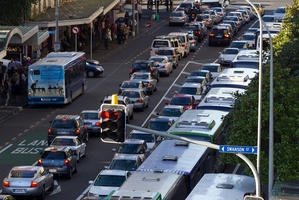 The new school term means traffic chaos will be back on Monday. Photo / Brett Phibbs