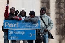 African immigrants who arrive in Malta usually want to move on from there into bigger European nations. Photo / AP 