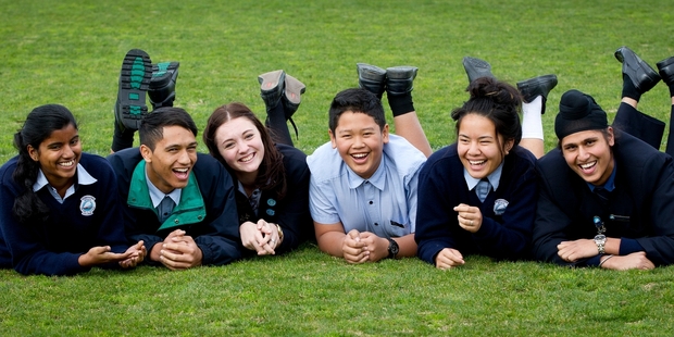 Students at Edgewater College in Pakuranga, East Auckland agree that high anxiety levels seem quite common in high school students, especially among younger teenagers. Photo / Sarah Ivey