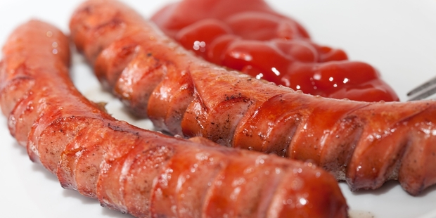 Delicious German sausages.