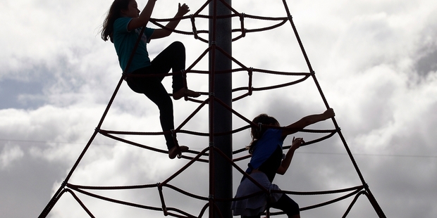 Having fun at the playground is about ... having fun. Photo / Sarah Ivey