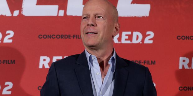 Bruce Willis is proving to be an entertaining character in a series of TV interviews. Photo / AP