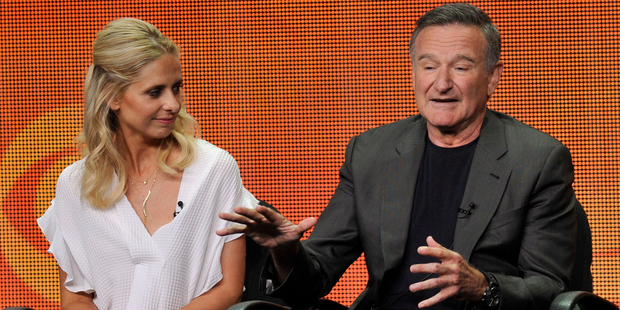 Sarah Michelle Gellar, left, and Robin Williams will star in The Crazy Ones. Photo / AP