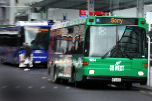 Commuter Cedric Suifua said he suffered a "close to half-hour" delay getting home on Thursday, despite lighter traffic in the school holidays. Photo / Doug Sherring