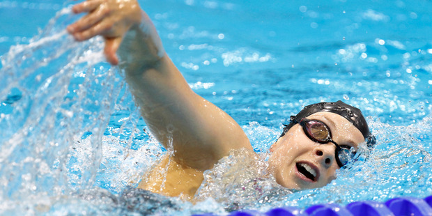 New Zealand swimmer Lauren Boyle in training. Photo/ Mark Mitchell