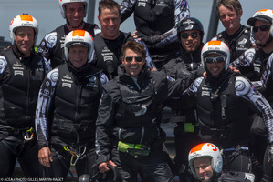 Tom Cruise, Emirates Team New Zealand's guest.