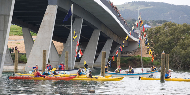 Opening of the new Te Matua A Pohe bridge crossing the lower Hatea river. Photo / Ron Burgin