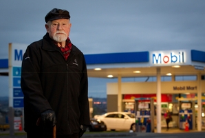 Phil Fewings, 82, was refused assistance at Mobil in St Heliers. Photo / Sarah Ivey
