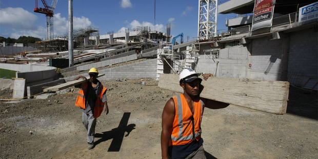 Construction firms are most upbeat, according to the latest business confidence survey. Photo / NZ Herald