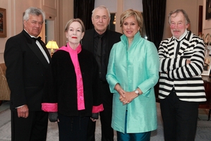 Icon Award winners (from left) Cliff Whiting, Jacqueline Fahey, Geoff Murphy, Dame Kiri Te Kanawa and Ian Athfield.