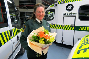 St John Queenstown ambulance officer Jeanette Anderson. Photo / James Beech