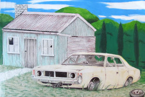 One of the artworks produced by prisoners.