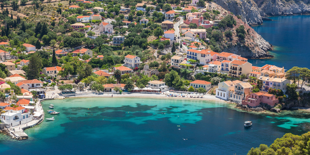 Assos on the Island of Kefalonia in Greece. Photo / Getty Images