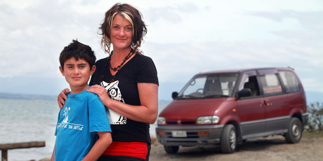 Nelson film-maker Emma Heke and son Connor. Photo / Tim Cuff