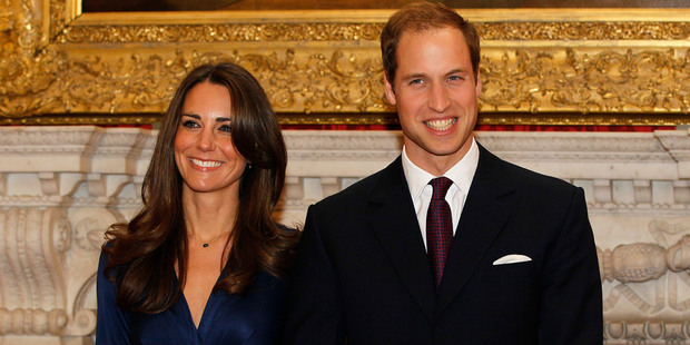 Prince William announces his engagement to Kate Middleton.Photo / AP