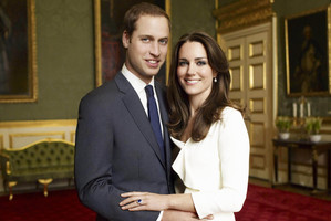Prince William and Kate Middleton's engagement photograph.Photo / AP