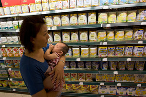 Chinese consumers are highly sensitive to any news of adulterants in dairy products. Photo / AP
