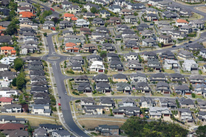 Aerial view of Property houses in Albany, Auckland. Photo / Chris Gorman