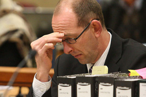 A reflective David Bain. Photo / NZPA