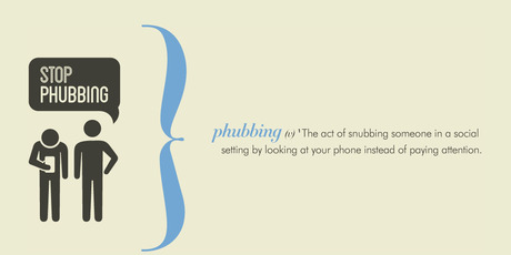 An image from the stop phubbing campaign.Photo / www.stopphubbing.com