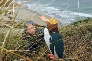 Hiding in the grass are penguins made to last. Photo / ODT