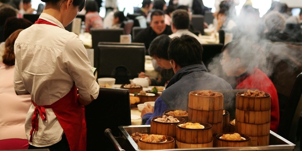 The biggest increase in sales was in food and beverage services, a category which includes cafes and restaurants. Photo / Getty Images