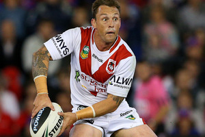 After 14 years and 272 games in the NRL, St George Illawarra halfback Nathan Fien announced his retirement today. Photo / Getty Images.