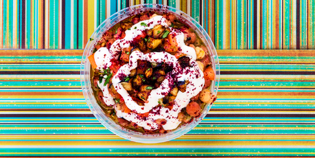 Fava bean dish and Falafels from Petra Shawarma. Photo / Babiche Martens
