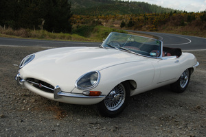 Nick Olissoff's 1965 Series 1 E-Type Jaguar looks as good as ever after a long and loving restoration. Photo / Jacqui Madelin